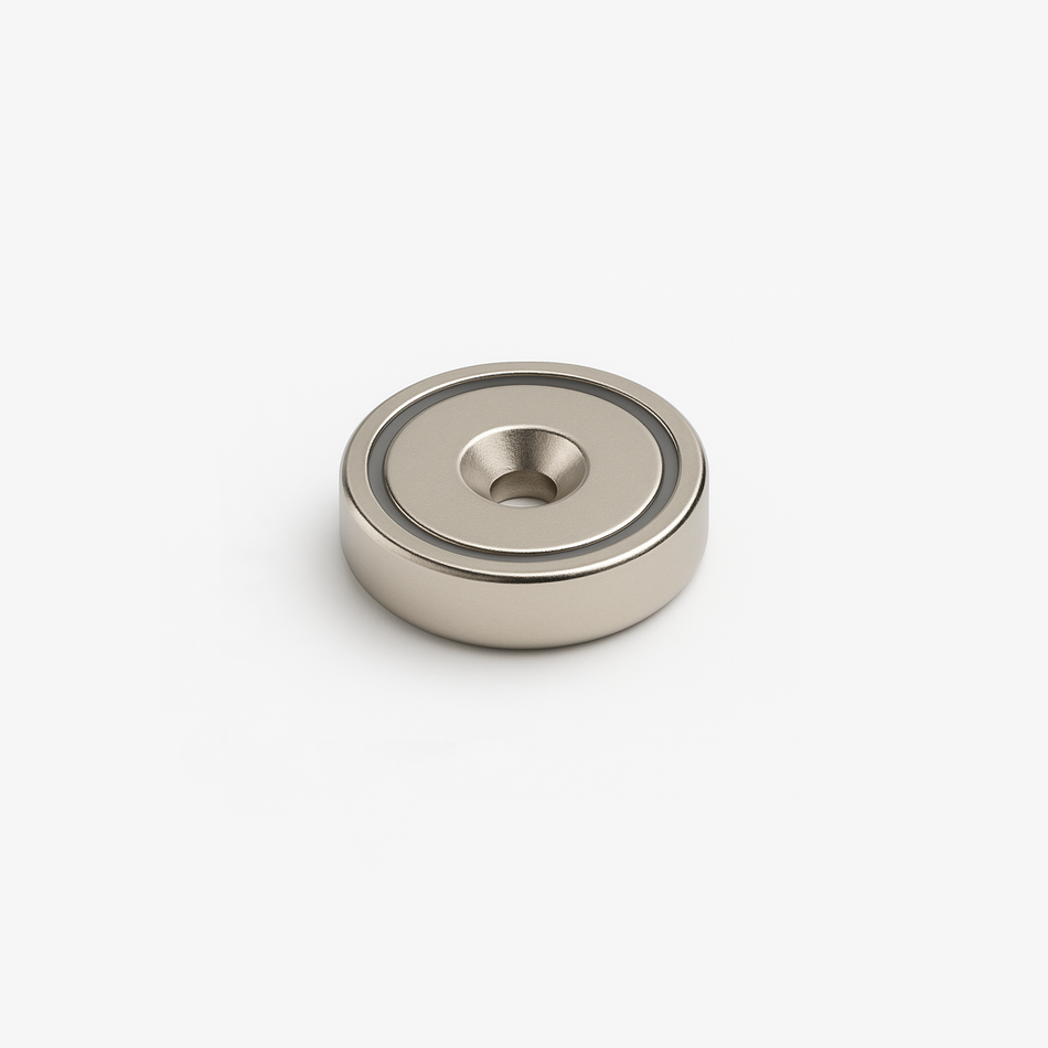 Neodymium Countersunk Pot Magnet - 32mm x 6.65mm (Slim Profile)